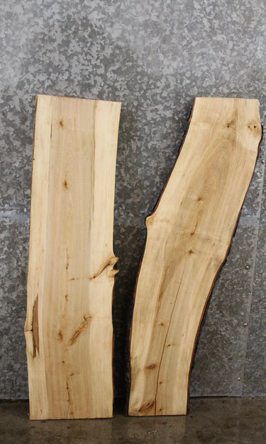 2- Maple Live Edge Side Table Tops/Wall Shelves 4855-4856